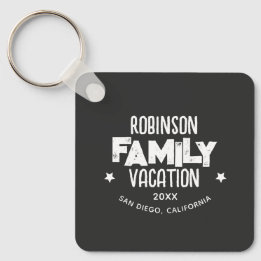 Family Reunion Summer Vacation Camping Road Trip Keychain