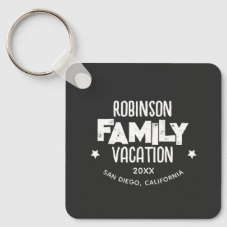 Family Reunion Summer Vacation Camping Road Trip Keychain