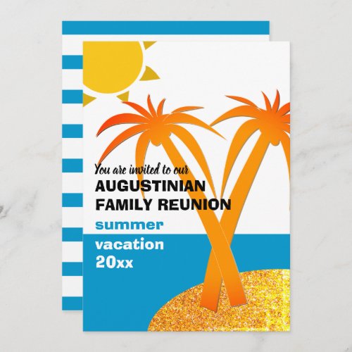Family Reunion Summer Vacation  Invitation