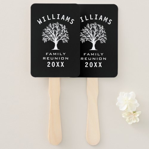 Family Reunion Summer Vacation Road Trip Cool Tree Hand Fan