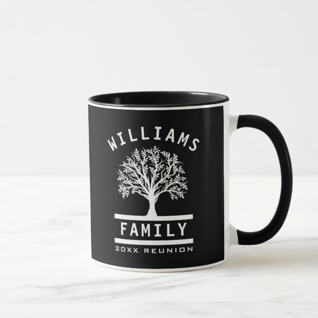 Family Reunion Summer Vacation Road Trip Tree Mug (Right)