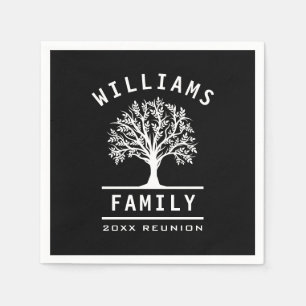 Family Reunion Summer Vacation Road Trip Tree Napkins