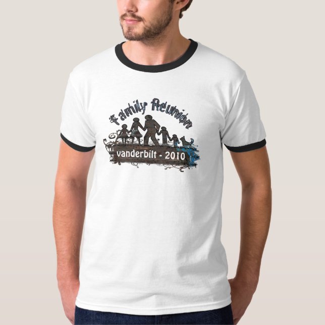 Family Reunion T-shirt Swirls Grunge (Front)