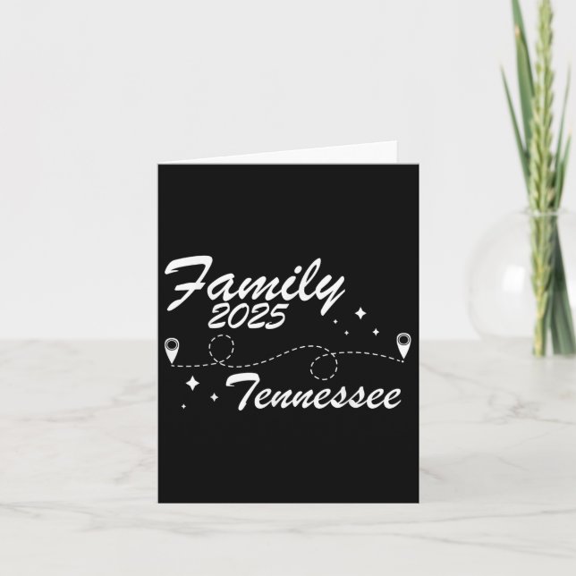 Family Reunion Tennessee Road Trip 2025 Summer Vac Card (Front)