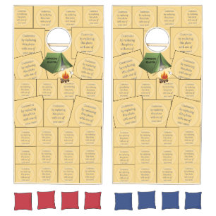 Family Reunion Tent Camping Cornhole Set