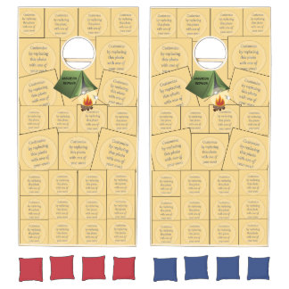 Family Reunion Tent Camping Cornhole Set