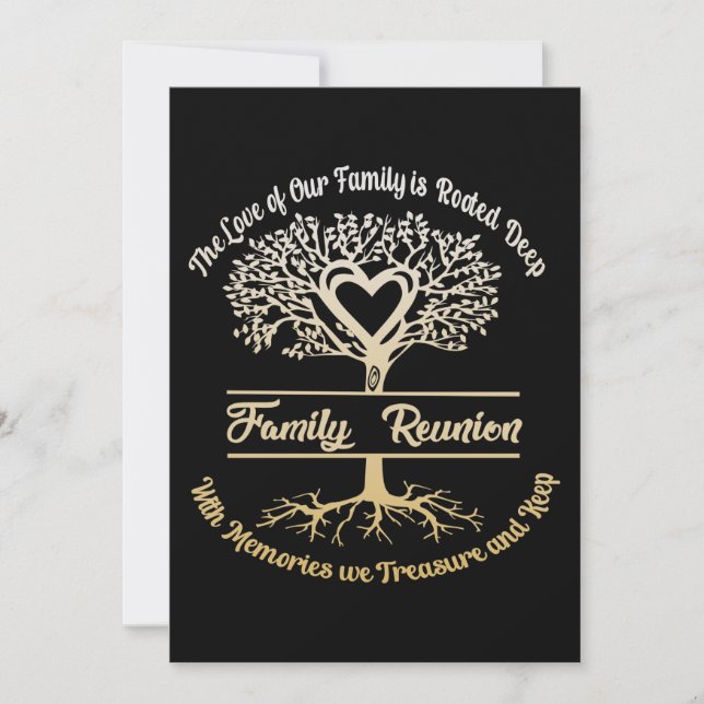 Family Reunion The Love Of Our Family Holiday Card (Front)