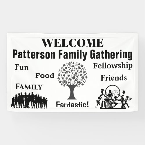 Family Reunion Themed _ Customizable Banner
