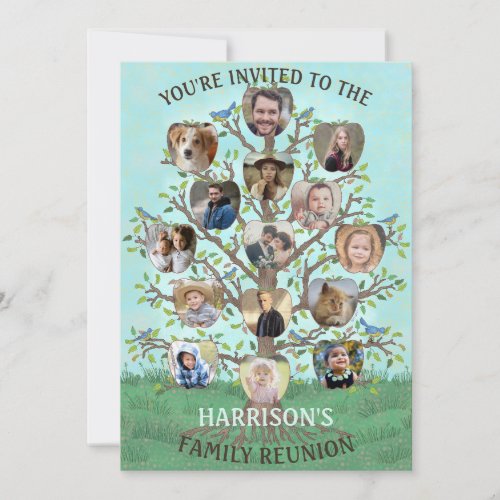 Family Reunion Tree 15 Photo Collage Custom Party