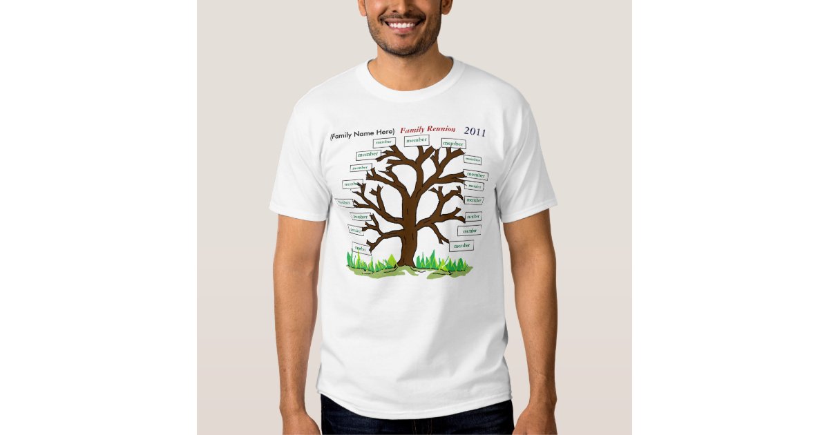 family reunion tree 2011 t-shirt | Zazzle
