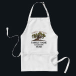 Family Reunion Tree Apron<br><div class="desc">An original illustration by Lauren Ball of an ancient, twisted oak tree, representing the branches and character of your family. This design allows you to customize the family name, the location, and the year. Your family will feel pride as they reconnect with one another, and this design will bring to...</div>