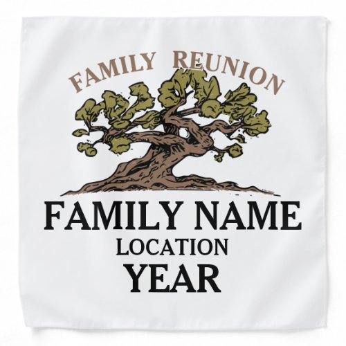 Family Reunion Tree Bandana