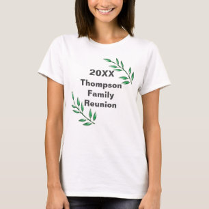 Family Reunion Tree Branches Leaves Keepsake T-Shirt