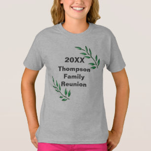 Family Reunion Tree Branches Leaves Keepsake T-Shirt