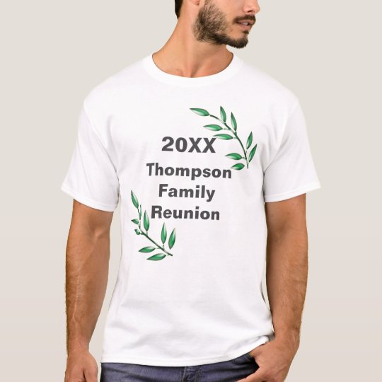 Family Reunion Tree Branches Leaves Keepsake T-Shirt | Zazzle.com