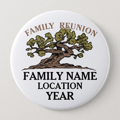 Family Reunion Tree Button