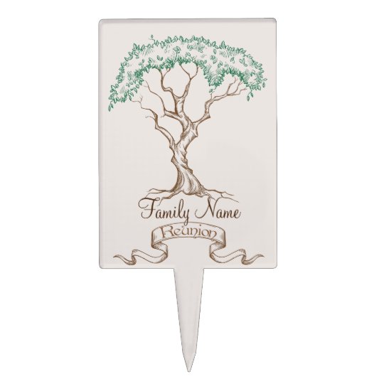 Family Reunion Tree Cake Topper