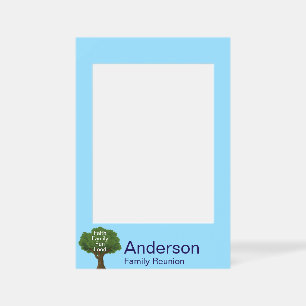 Family Reunion Tree Family's Name Selfie Frame
