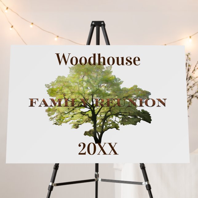Family Reunion Tree Foam Board (In Situ (Stand))