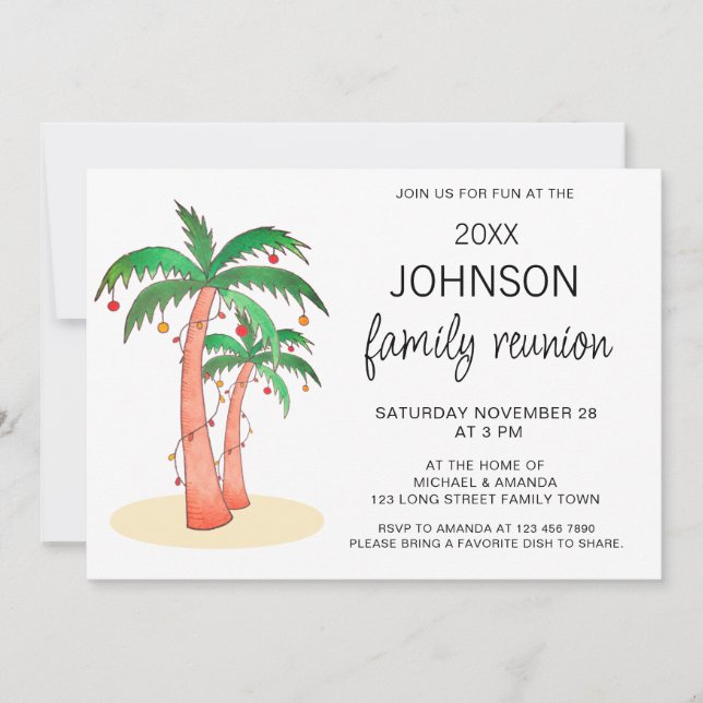 Family Reunion Tree Invitation (Front)