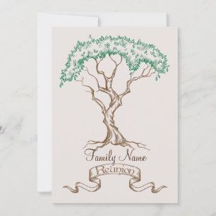 Family Reunion Tree Invitation