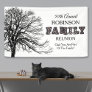 Family Reunion Tree Marquee Lights Banner