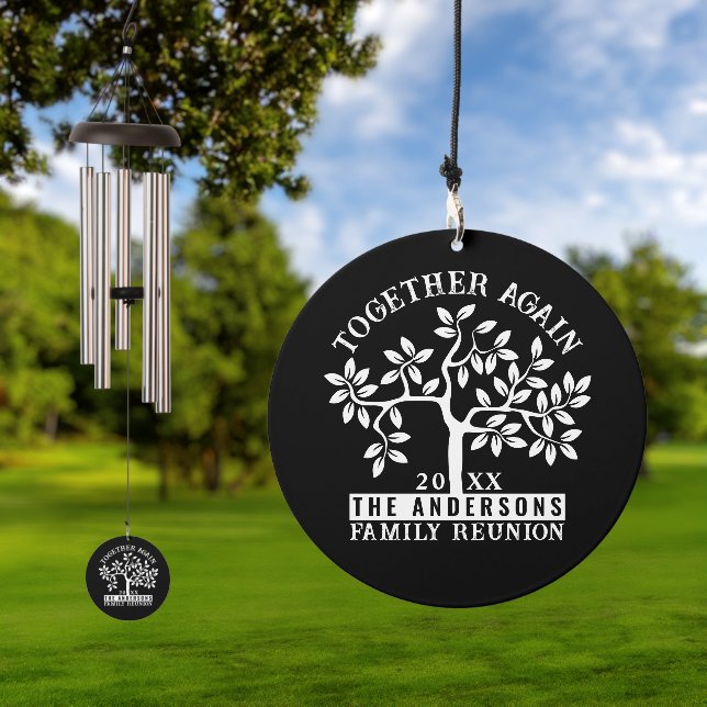Family reunion tree, name and Date Wind Chime (Outdoor)