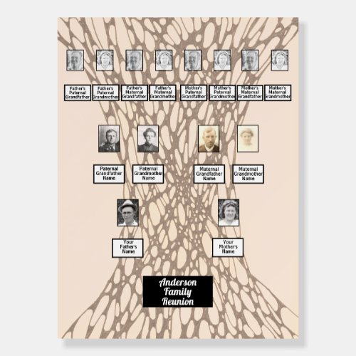 Family Reunion Tree Neurographic Art in Pink