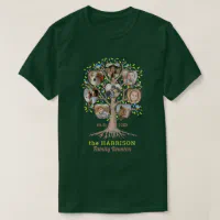tyfon Medalje Sophie Family Reunion Tree Photo Collage Personalized Dk T-Shirt | Zazzle