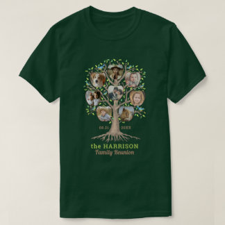 Family Reunion Tree Photo Collage Personalized Dk T-Shirt