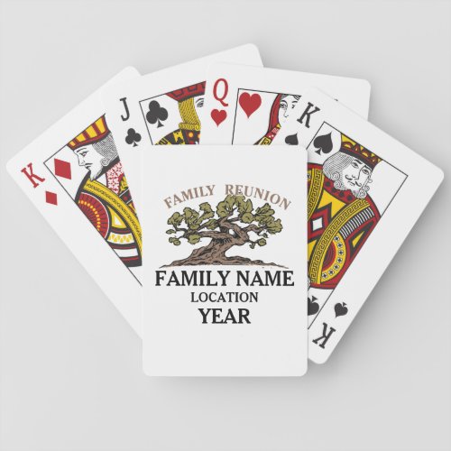 Family Reunion Tree Playing Cards