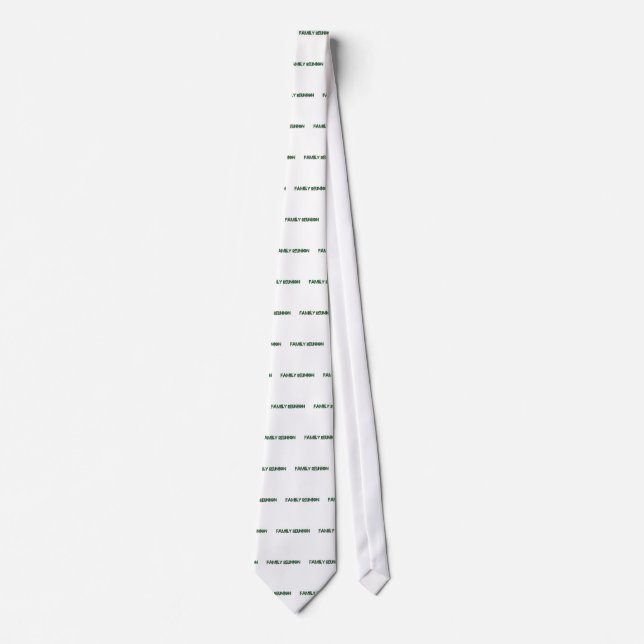 FAMILY REUNION TREE TEXT NECK TIE (Front)