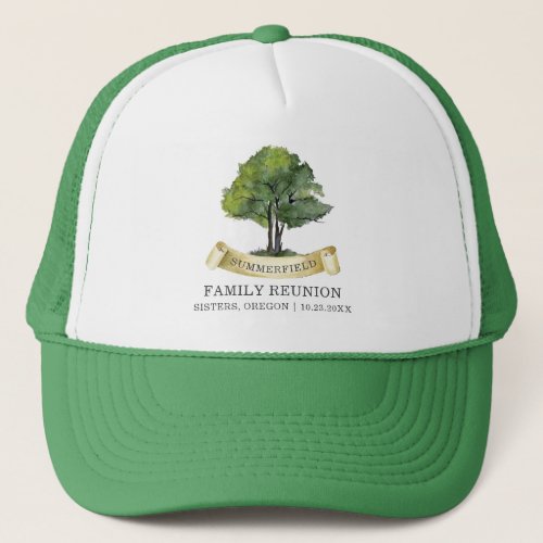 Family Reunion Tree Vacation Matching Keepsake Trucker Hat