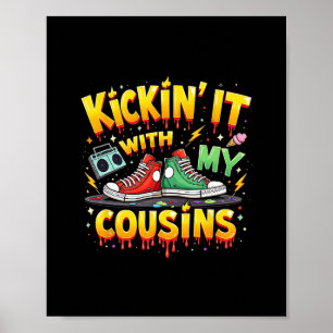 Family Reunion Trip Black Cousins Kickin’ It With Poster