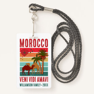 Family Reunion Vacation Morocco Trip Group Badge