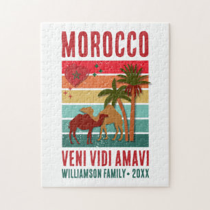 Family Reunion Vacation Morocco Trip Souvenir  Jigsaw Puzzle