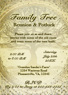 family reunion invitations zazzle