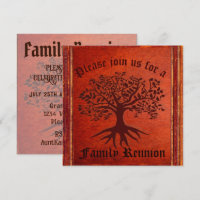Family Reunion Vintage Look Invitation