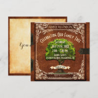 Family Reunion Vintage Look Invitation