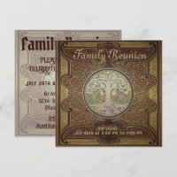 Family Reunion Vintage Look Invitation
