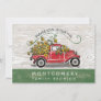 Family Reunion Vintage Red Truck Sunflowers Rustic Invitation