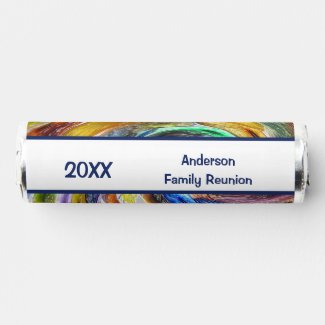Family Reunion Vivid Tie Dye Swirl Abstract Event Breath Savers® Mints