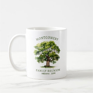Family Reunion Watercolor Family Tree Coffee Mug