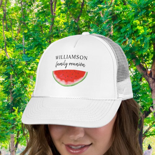 Family Reunion Watermelon Trucker Hat