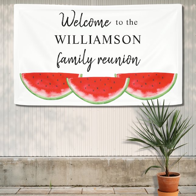Family Reunion Watermelon Welcome Banner (Creator Uploaded)