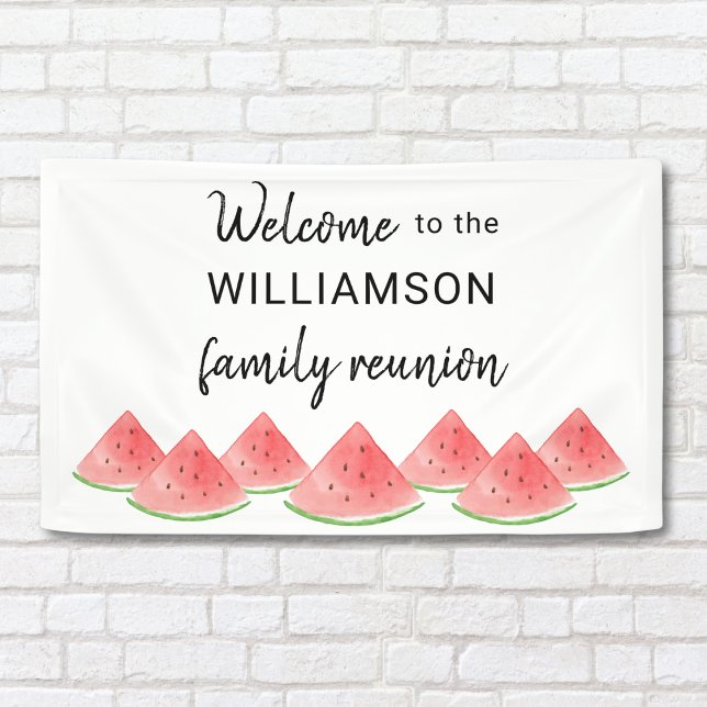 Family Reunion Watermelon Welcome Banner (Creator Uploaded)