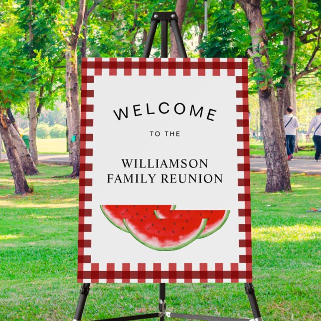 Family Reunion Watermelon Welcome Foam Board (Creator Uploaded)