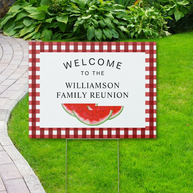 Family Reunion Watermelon Welcome Sign (Creator Uploaded)