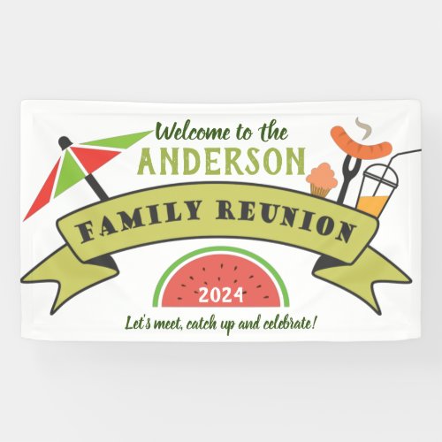 Family Reunion Welcome Banner