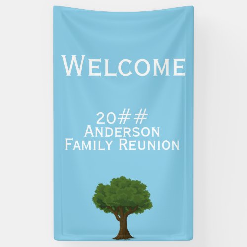 Family Reunion Welcome Banner